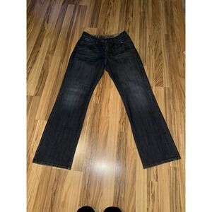 Express Men's 33x34 Jeans Loose Stretch Classic Low Rise Boot Cut